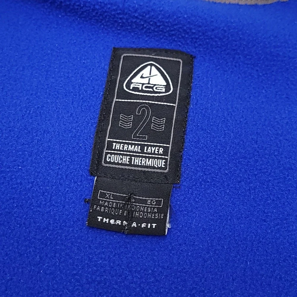 Nike ACG Therma-Fit Fleece Vest Men's XL Vintage Y2K Gorpcore Thermal Layer 2‎